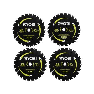 4 PC. 7-1/4" X 24T CARBIDE TEETH THIN KERF CIRCULAR SAW BLADE SET